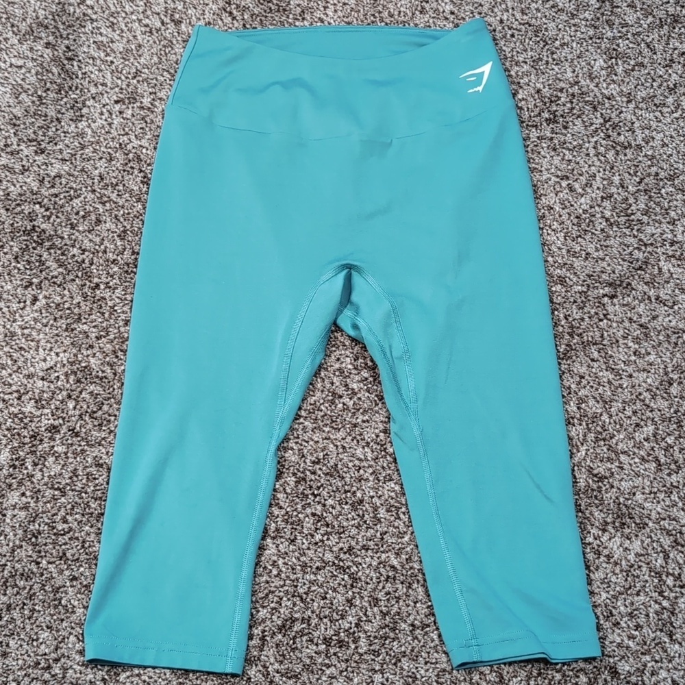 Gymshark Training Cropped Leggings Teal Size Large